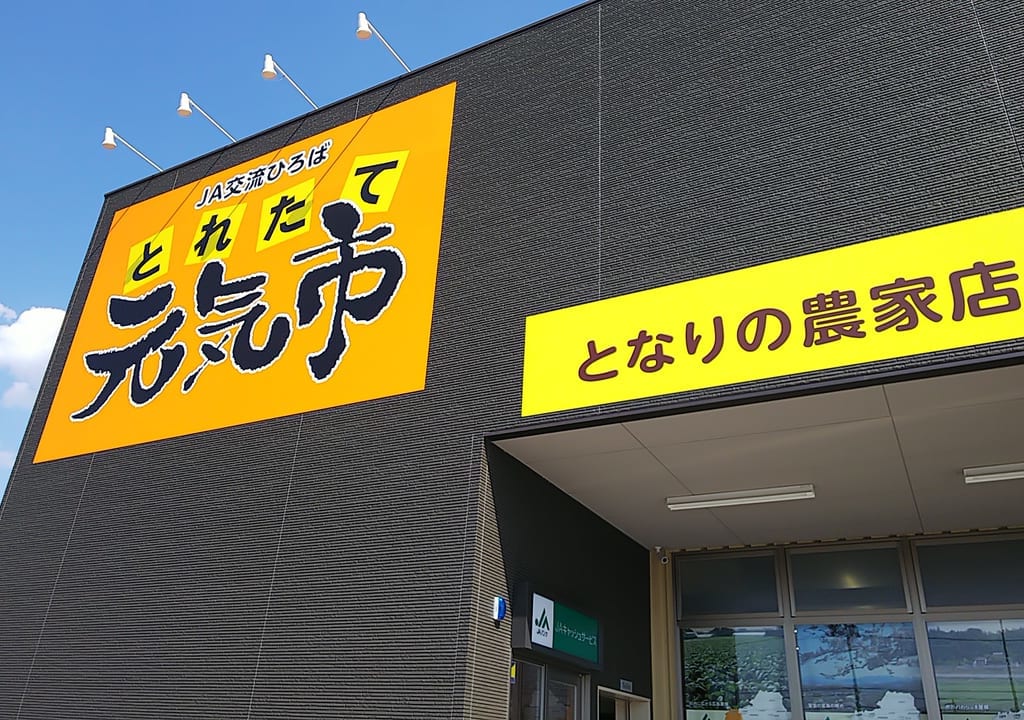 ＪＡ産直「とれたて元気市となりの農家店」お店の外観