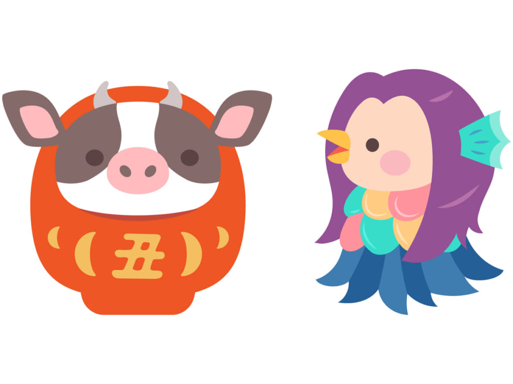 新型コロナ退散の丑年とアマビエ