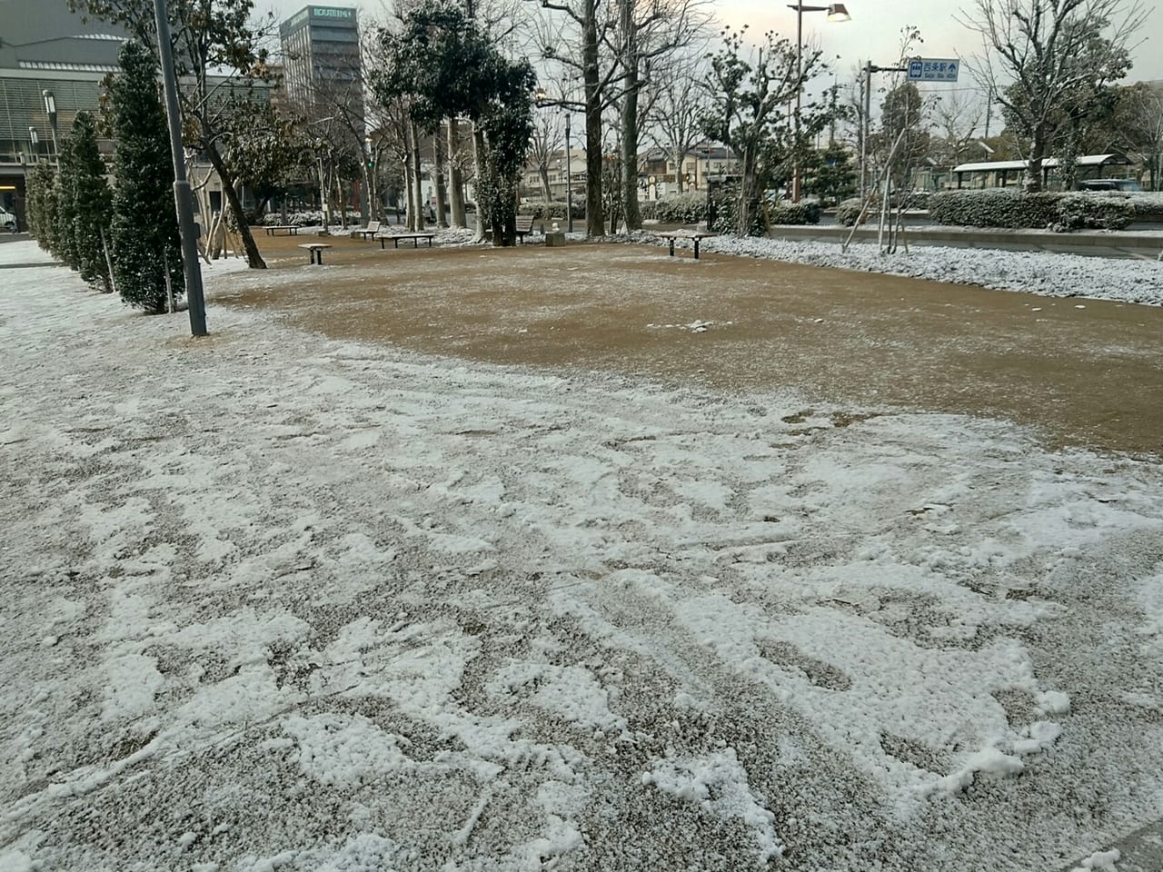 雪の日の西条